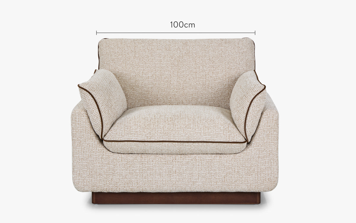dimensions fauteuil elysée face - NV GALLERY