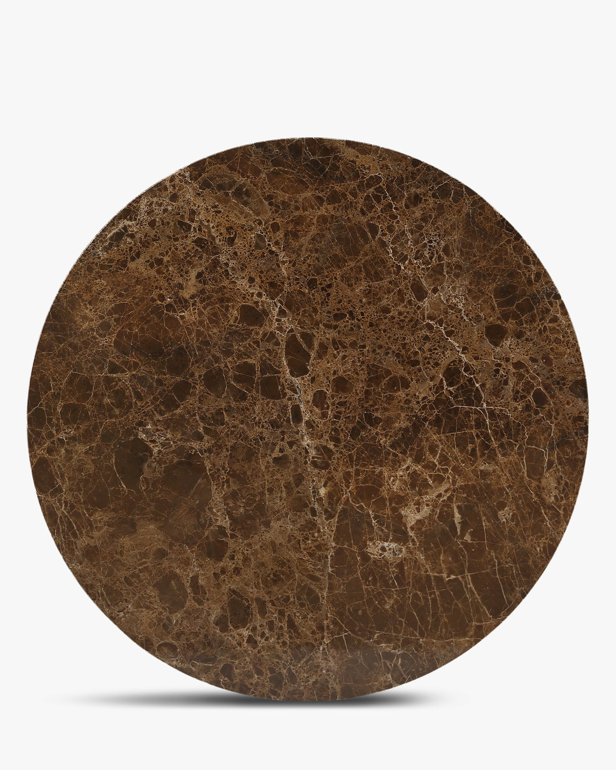 Table basse Oviedo - marbre dark emperador - plateau vu de dessus